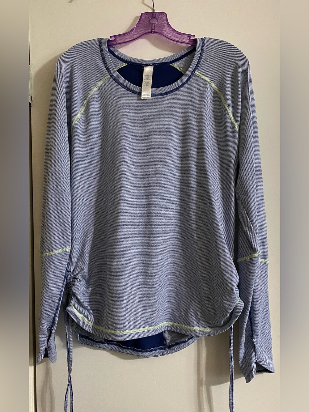Lucy Light Blue Long-Sleeve Women's Performance Top